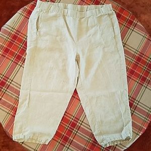 J. JILL 100% linen Capris size M Petite
